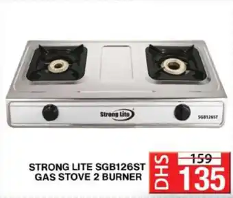 Grand Hyper Market STRONG LITE SGB126ST GAS STOVE 2 BURNER offer