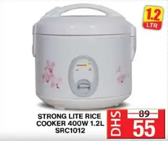 Grand Hyper Market STRONG LITE RICE COOKER 400W 1.2L SRC1012 offer