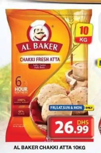 Grand Hyper Market AL BAKER CHAKKI ATTA 10KG offer