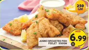 Grand Hyper Market JUMBO BROASTED FISH FEELET 250GM offer