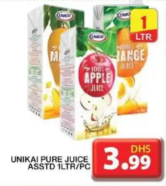 Grand Hyper Market UNIKAI PURE JUICE ASSTD 1LTR/PC offer