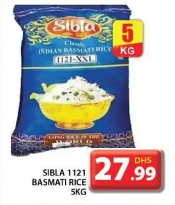 Grand Hyper Market SIBLA 1121 BASMATI RICE 5KG offer