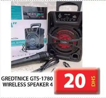 Grand Hyper Market GREDTNICE GTS-1780 WIRELESS SPEAKER 4 offer