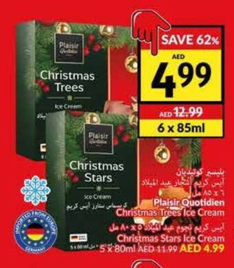 Viva Plaisir Quotidien Christmas Trees Ice Cream offer