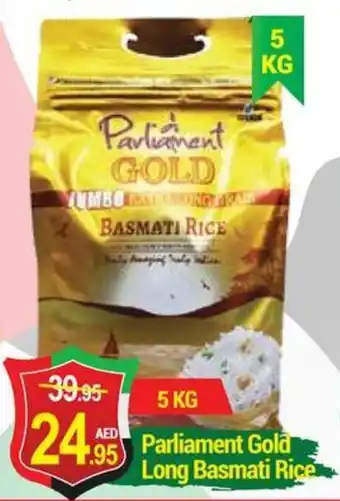 New W Mart Parliament Gold Long Basmati Rice offer