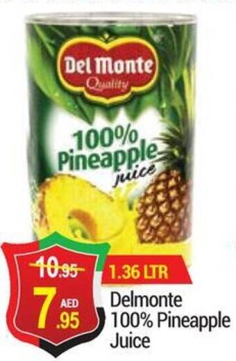 New W Mart Delmonte 100% Pineapple Juice offer