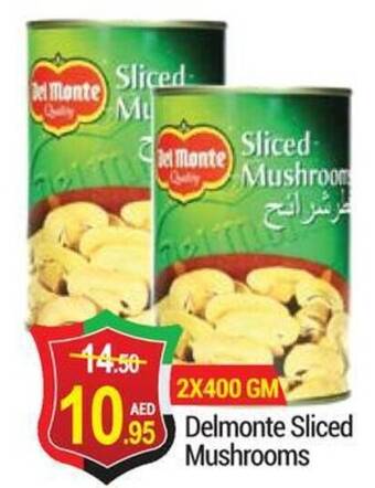 New W Mart Delmonte Sliced Mushrooms offer