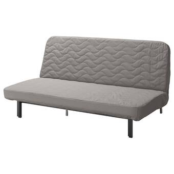 Ikea Nyhamn 3-seat sofa-bed, with pocket spring mattress/knisa grey/beige offer