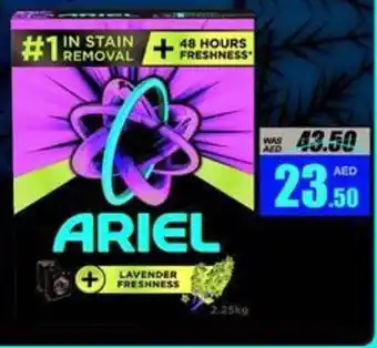 Armed forces cooperative society Ariel Detergent Powder Assorted 2,25kg per pc offer