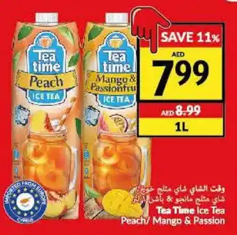Viva Tea Time Ice Tea Peach/ Mango & Passion 1L offer