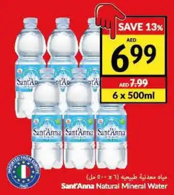 Viva Sant'Anna Natural Mineral Water 6 x 500ml offer