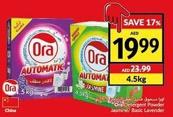 Viva Ora Detergent Powder Jasmine/ Basic Lavender 4.5kg offer