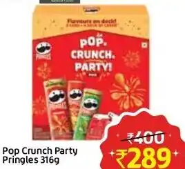 Lulu Hypermarket Pop Crunch Party Pringles 316g offer