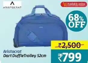 Lulu Hypermarket Aristocrat Dart Duffle Trolley 52cm offer