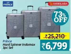 Lulu Hypermarket Prince Hard Spinner Indomax 3pc set offer