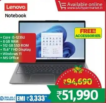 Lulu Hypermarket Lenovo Notebook offer