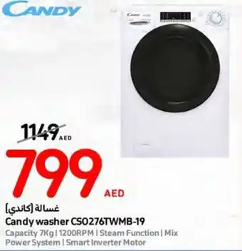 Carrefour Candy washer CS0276TWMN 19 offer