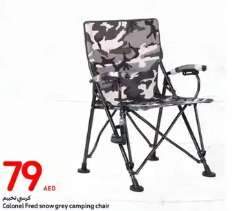 Carrefour Colonel Fred snow grey camping chair offer