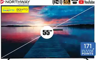 Nesto NORTHWAY Frameless 55 UHD Smart LED TV NW55KYEU offer