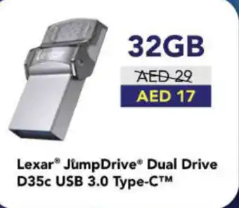 Nesto Lexar Jump Drive Dula Drive D35c USB 3.0 Type C 32gb offer