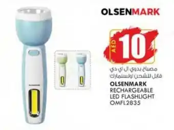KM Trading OLSENMARK RECHARGEABLE LED FLASHLIGHT offer