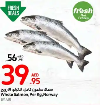 Carrefour Whole Salmon Per Kg Norway offer