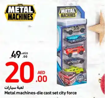 Carrefour Metal machines-die cast set city force offer