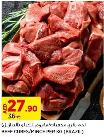 Géant BEEF CUBES/MINCE PER KG offer