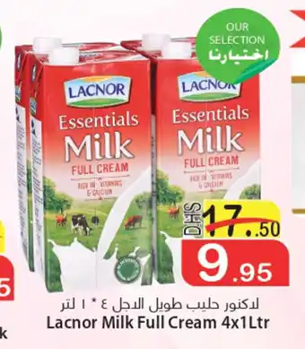 Lacnor Milk Full Cream 4x1Ltr