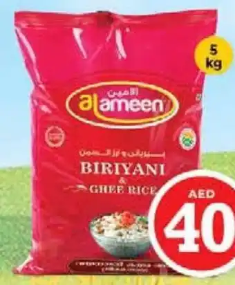 Nesto Al Ameen Biryani Ghee Rice 5kg offer