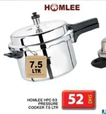 Grand Hyper Market HOMLEE HPC 03 PRESSURE COOKER 7.5 LTR offer