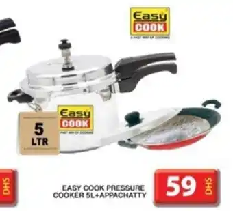 Grand Hyper Market EASY COOK PRESSURE COOKER 5L+APPACHATTY offer