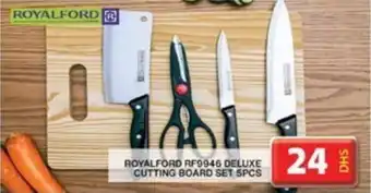 Grand Hyper Market ROYALFORD RF9946 DELUXE CUTTING BOARD SET 5PCS offer