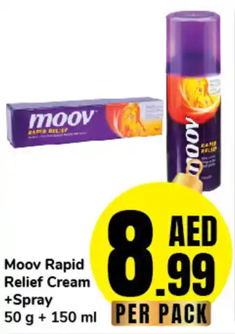 Day To Day Moov Rapid Relief Cream +Spray 50 g +150 ml offer