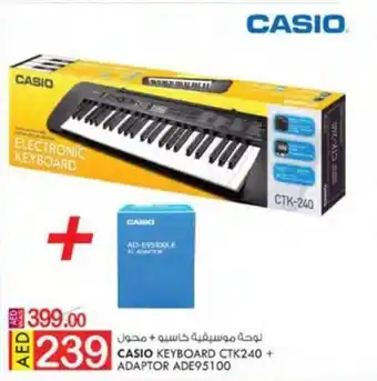 KM Trading CASIO KEYBOARD CTK240 + ADAPTOR offer