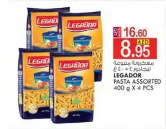 KM Trading LEGADOR PASTA ASSORTED 400 g X 4 PCS offer