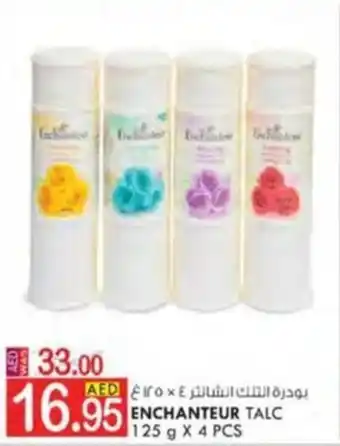 KM Trading ENCHANTEUR TALC 125 g X 4 PCS offer
