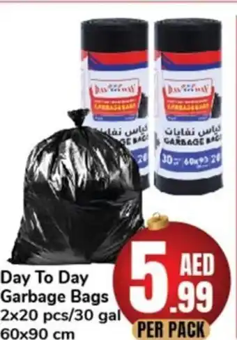 Day To Day Day To Day Garbage Bags 2x20 pcs/30 gal 60x90 cm offer