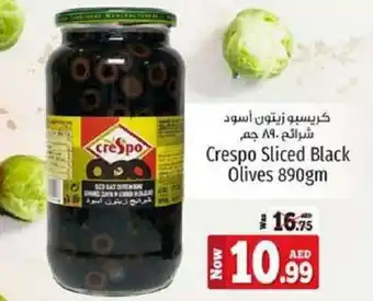 Kenz Hypermarket Crespo Sliced Black Olives 890gm offer