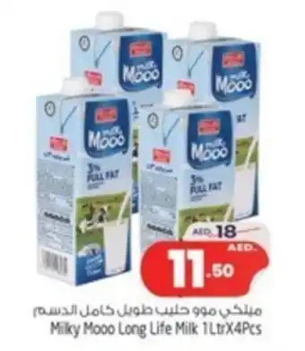 Safari Hypermarket Milky Mooo Long Life Milk 1Ltr x 4 pcs offer
