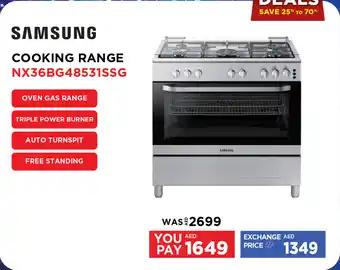 Emax SAMSUNG COOKING RANGE NX36BG48531SSG offer