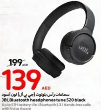 Carrefour JBL Bluetooth headphones tune 520 black offer