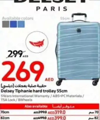 Carrefour Delsey Tiphanie hard trolley 55cm offer