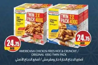 Almaya supermarket AMERICANA CHICKEN FRIES HOT & CRUNCHY / ORIGINAL 400G TWIN PACK offer
