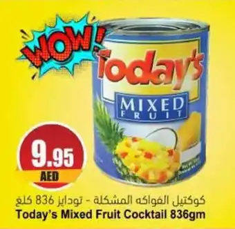 Almaya supermarket Today's Mixed Fruit Cocktail 836gm offer