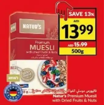 Viva Natur's Premium Muesli with Dried Fruits & Nuts 500g offer