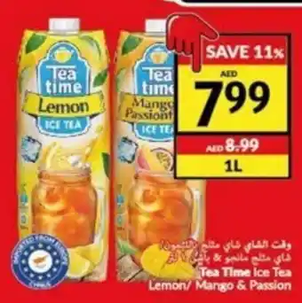 Viva Tea Time Ice Tea Lemon/ Mango & Passion 1L offer
