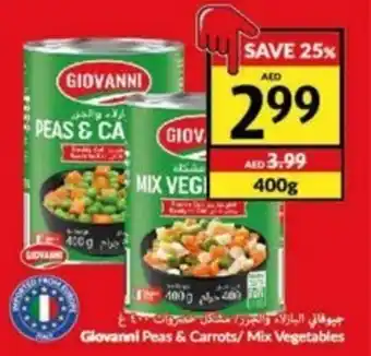 Viva Giovanni Peas & Carrots/ Mix Vegetables 400g offer