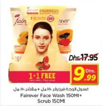 Nesto Fairever Face Wash 150Ml+ Scrub 150Ml offer