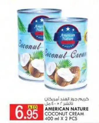 KM Trading AMERICAN NATURE COCONUT CREAM 400 ml X 2 PCS offer